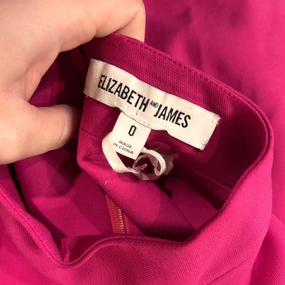 Elizabeth and James Pink Sleeveless Mock Neck Mini Dress Fitted Bodycon Women's - Picture 10 of 11